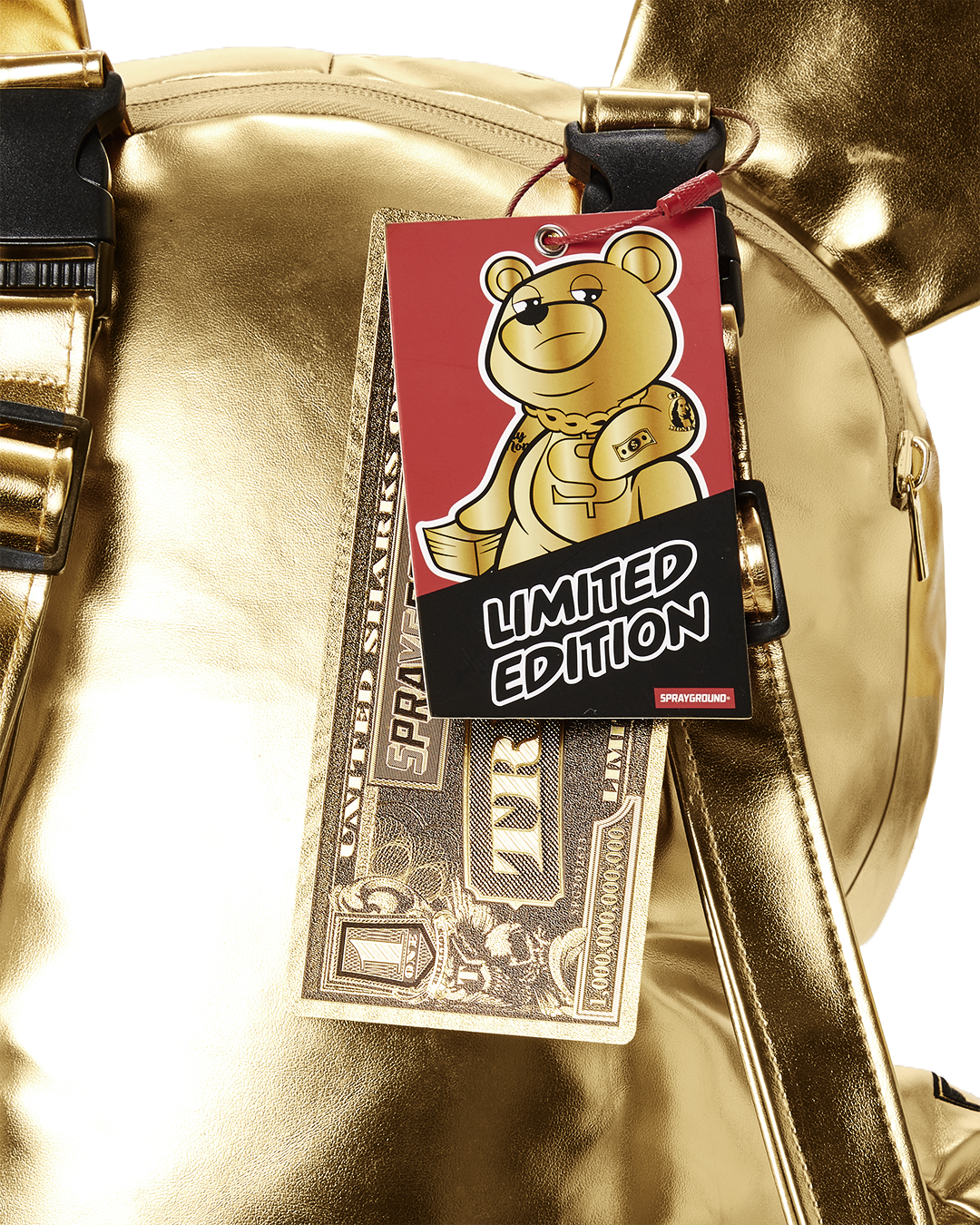 GOLD RUSH MONEYBEAR TEDDYBEAR BACKPACK - Image 12
