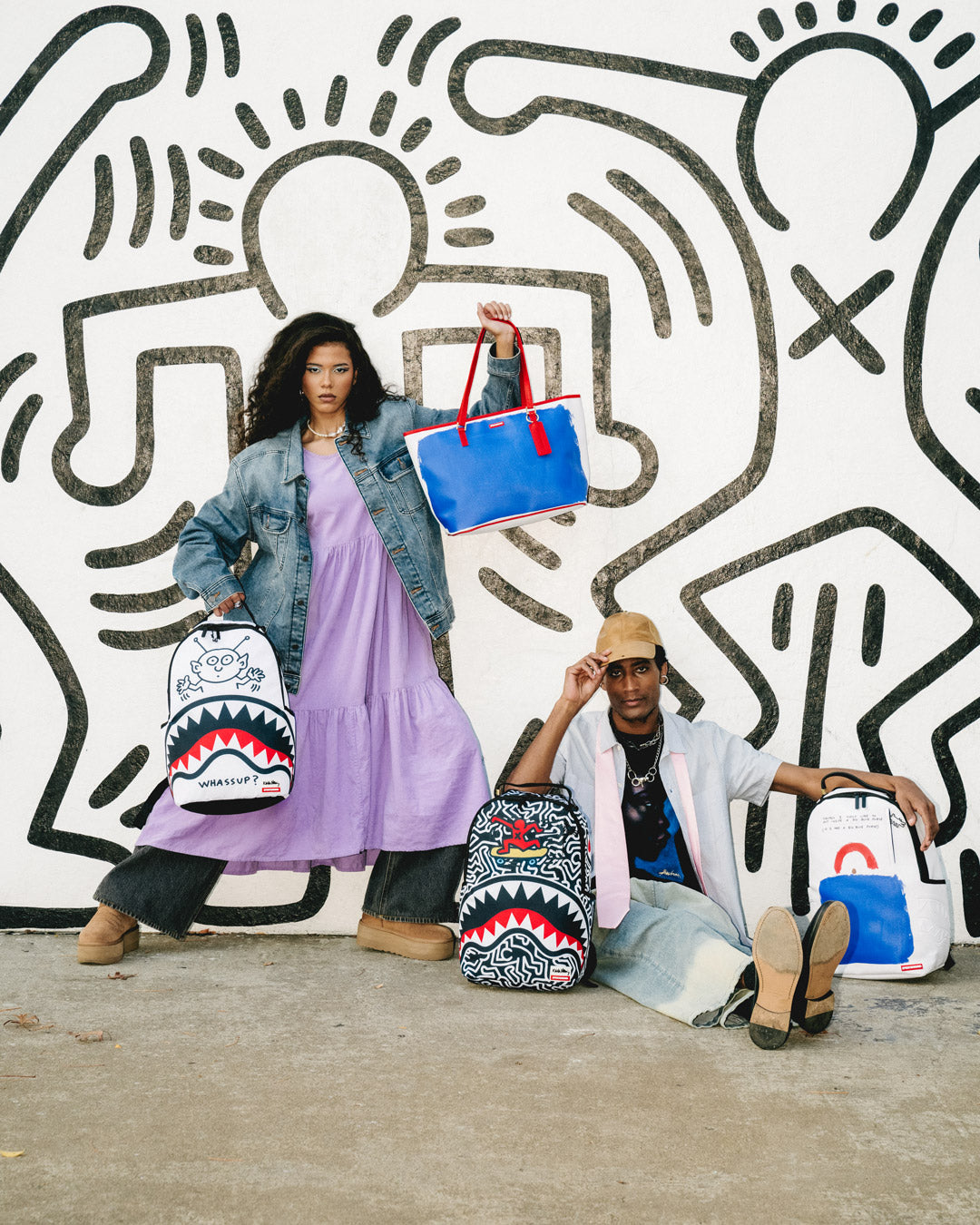 KEITH HARING SKATER SHARK DLXSR BACKPACK - Image 6