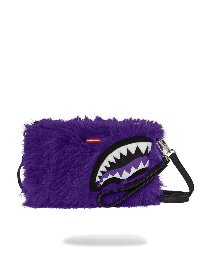 FURZILLA SHARK (PURP) CROSSOVER CLUTCH