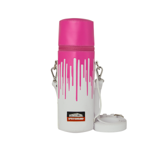 WYNWOOD WALLS COLLAB WATER BOTTLE OR SPRAYCAN HOLDER (WHT/PNK)