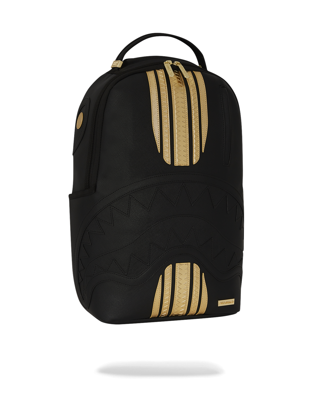 GOLD AND BLACK RACING STRIPES BACKPACK - Image 3